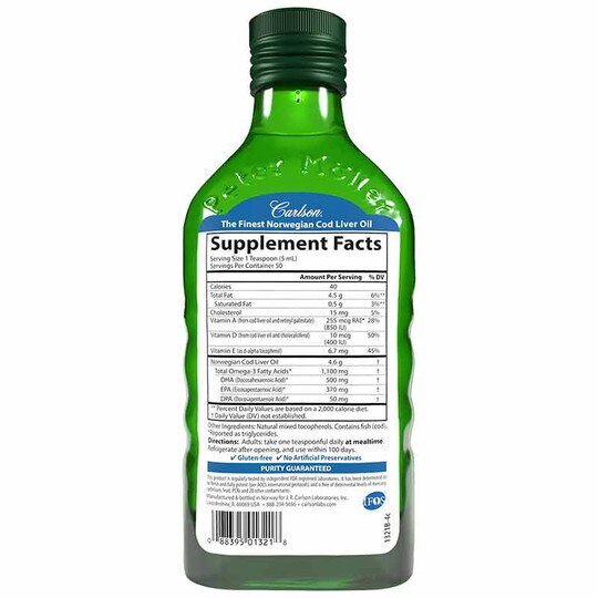 Cod Liver Oil 1100 Mg Omega-3s Liquid, CL